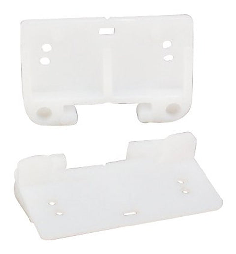 US Hardware WP-8814C Drawer Guide, For: 1-5/16 in Track, Plastic, White, Pack of 6