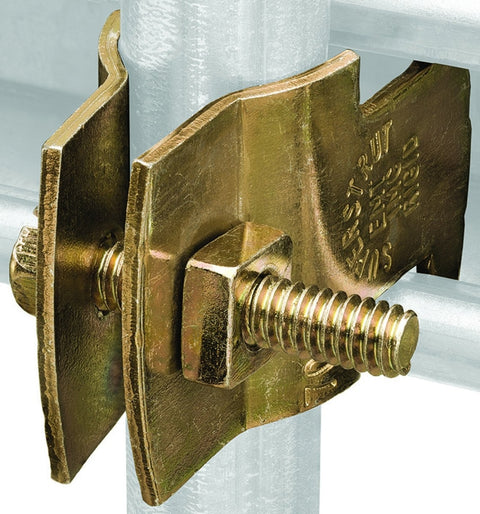 SuperStrut Z703 1-25 Pipe Clamp, Steel, Gold, Galvanized