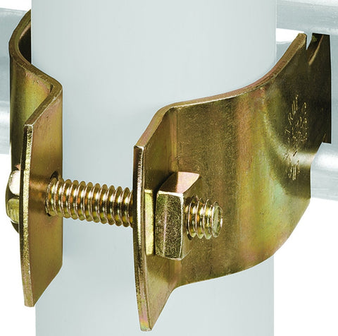 SuperStrut Z703 1 1/4-10 Pipe Clamp, Steel, Gold, Galvanized