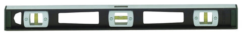 Johnson 3848 I-Beam Level, 48 in L, 3-Vial, Magnetic, Aluminum, Black