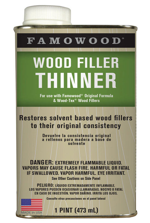 Famowood Clear Wood Filler Solvent 1 pt.