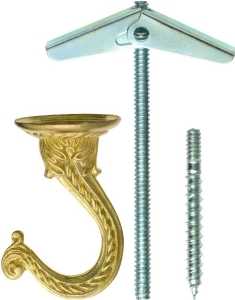 OOK 50331 Swag Hook, Gold, Brass, 2 PK