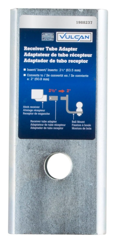 Vulcan Rta01 Vulcan RTA01 Receiver Tube Adapter, Steel, Zinc – Shell Lumber and Hardware