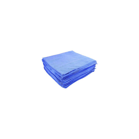 Buffalo Microfiber Cloths 16" x 16", Blue 20/Pk, Pack of 20