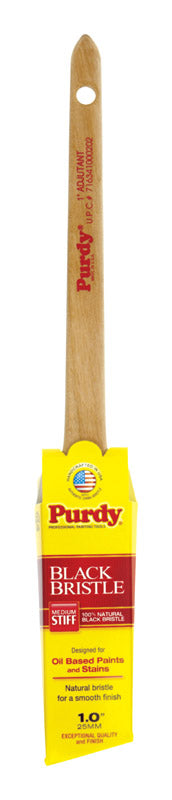 Purdy Adjutant 1 in. W Angle Black China Bristle Trim Paint Brush