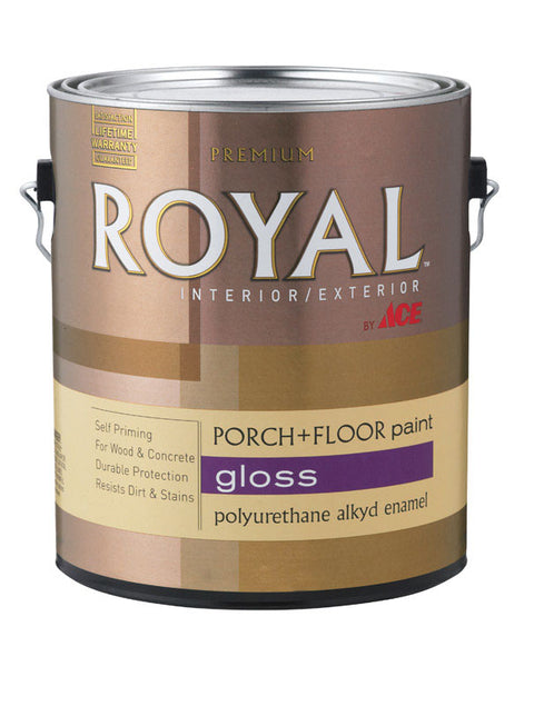 Ace Gloss Polyurethane Enamel Porch + Floor Paint 250g/L Slate Gray 1 gal.