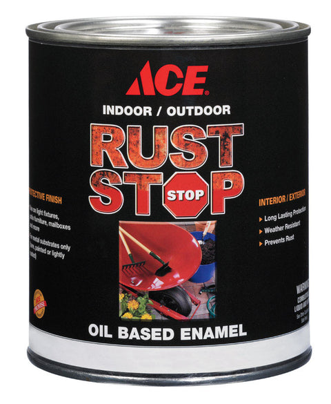 Ace Satin Rust Stop Oil-based Enamel Paint 400g/L Dark Bronze 1 qt.
