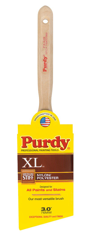 Purdy XL Glide 3 in. W Angle Nylon Polyester Trim Paint Brush