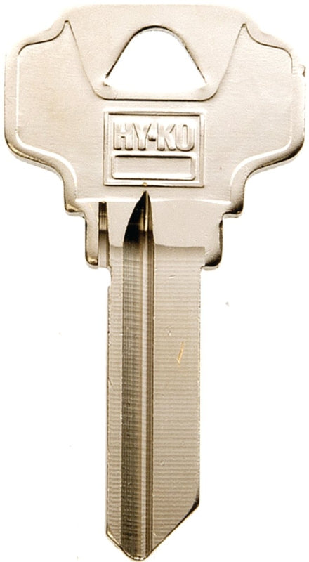Hy-Ko 11010SC1D Key Blank, Brass, Nickel, For: Schlage Cabinet, House Locks and Padlocks, Pack of 10