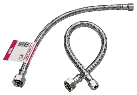 Fluidmaster 1F36 Water Supply Connector, 3/8 x 1/2 in, Compression x FIP, 1000 psi Pressure
