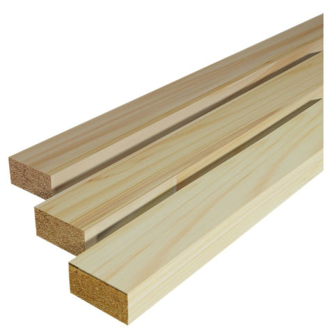 1 x 2, Spruce, No. 2, Kiln Dried, Surfaced on 4 Sides