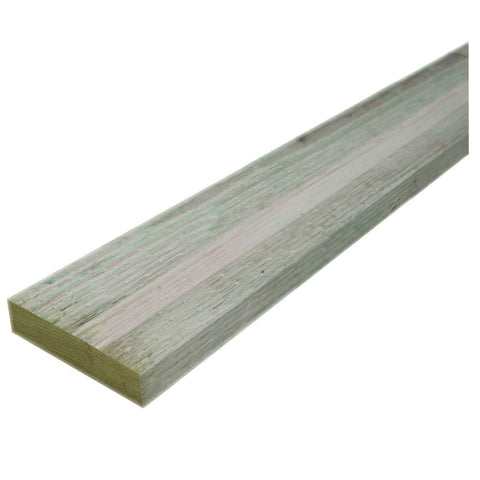 1 x 6, Pine, No. 2 Common, Pressure Treated (MCA .15), Surfaced on 4 Sides