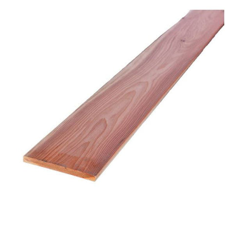 1 x 8, Western Red Cedar, No. 2 & Better, Green, Rough Sawn
