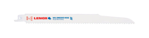Lenox 9 in. L 6 TPI Bi-Metal Reciprocating Saw Blade 1 pk