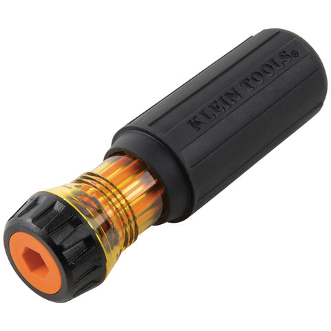 Klein Tools Phillips Bits: #2; Slotted Bits: 1/4″ ; 2-in-1 Insulated Flip-Blade 8.2 in. 2 pc