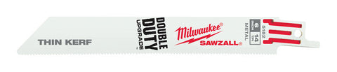 Milwaukee 6 in. L 14 TPI Bi-Metal Sawzall Blade 5 pk