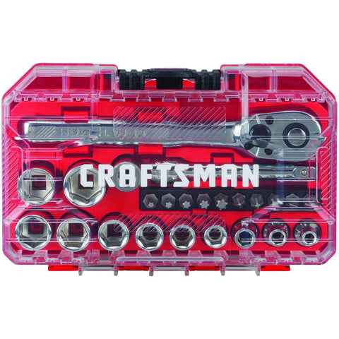 Craftsman 1/4 in. drive Metric 6 Point Mechanic's Tool Set 24 pc
