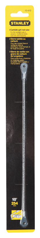 Stanley 10 in. L Grit Rod Grit Rod Saw Blade Carbide