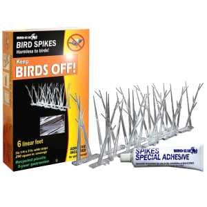 Bird-X SP-10-NR Bird Spike Kit, 10 ft Coverage, 2-1/2 in W