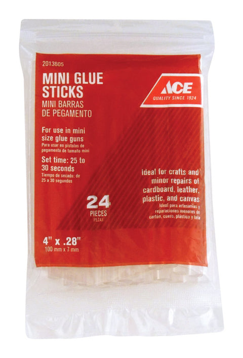 Ace All Purpose Glue Stick 0.5 in. Dia. x 4 in. L 24 pk