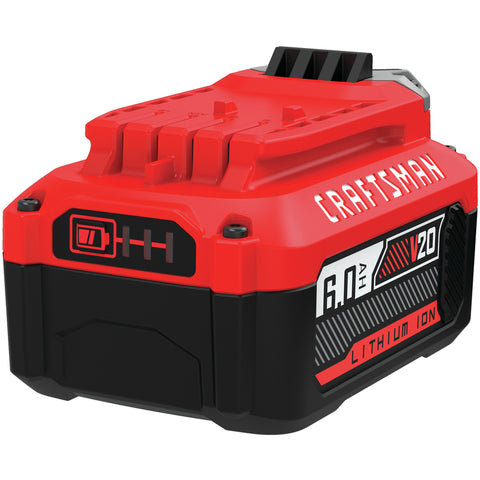 Craftsman V20 CMCB206 6 Ah Lithium-Ion High Capacity Battery 1 pc
