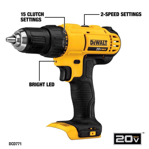 DeWalt 20V MAX Cordless Brushed 5 Tool Combo Kit