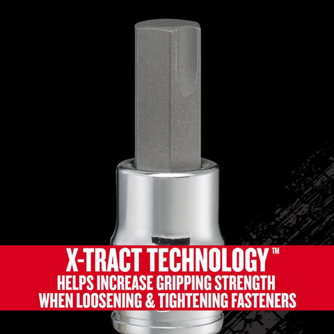 Craftsman V-Series X-Tract Technology 3/8 in. drive Metric Hex Bit Socket Set 6 pc