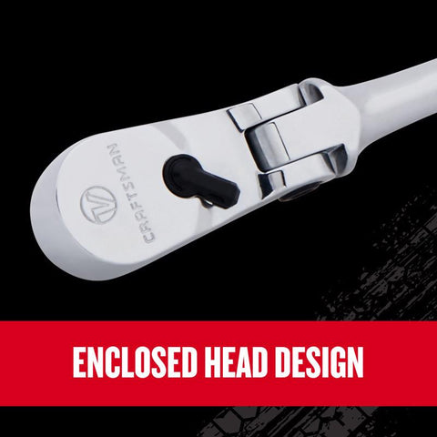 Craftsman V-Series 1/4 in. drive Long Flex Head Ratchet 80 teeth