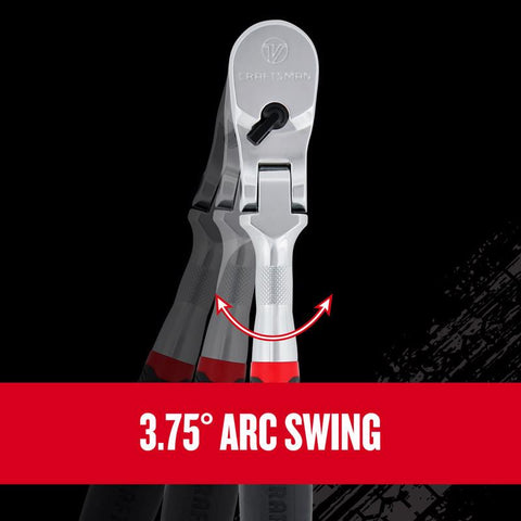 Craftsman V-Series 1/2 in. drive Comfort Grip Flex Head Ratchet 96 teeth