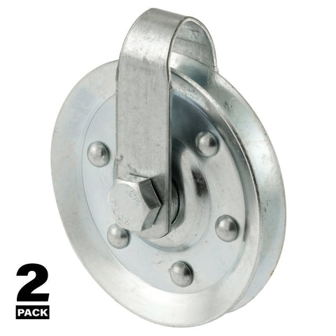 Prime-Line GD 52189 Door Pulley, 3 in Dia, Steel, Galvanized