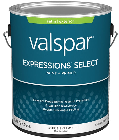 Valspar Expressions Select 4500 028.0045003.007 Latex Paint, Acrylic Base, Satin, Tint Base, 1 gal, Pack of 4