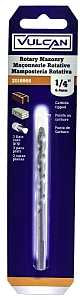 Vulcan 260501OR Drill Bit, 1/4 in Dia, 4 in OAL, Spiral Flute, Straight Shank