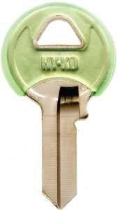 Hy-Ko 13005M1PDM Key Blank, Brass, Nickel, For: Master Cabinet, House Locks and Padlocks, Pack of 5