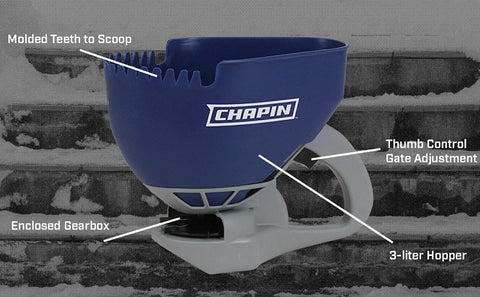 Chapin 8705A Hand Crank Spreader, 1.6 L Capacity, Poly