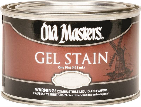 Old Masters 80208 Gel Stain, 1 pt, 1200 sq-ft/gal, Golden Oak
