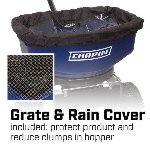 Chapin 82088B Professional Sure Spread Salt and Ice Melt Spreader with Baffles, 80 lb, Powder-Coated Steel Frame