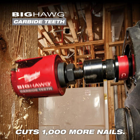 Milwaukee Big Hawg Carbide Tipped Hole Saw Kit 10 pc