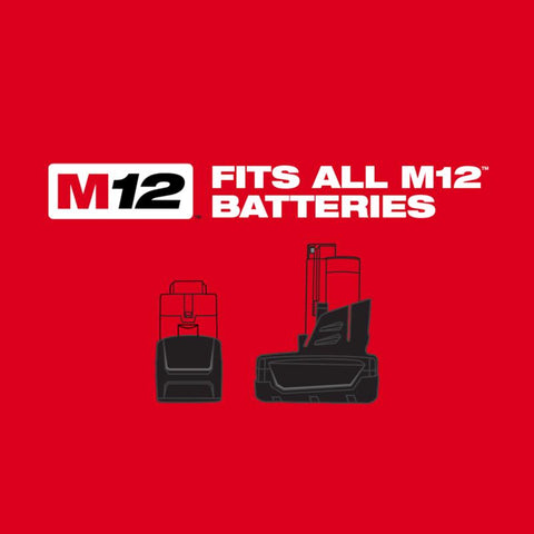 Milwaukee M12 Stainless Steel Rivet Tool Kit Black/Red 3 pc