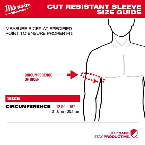Milwaukee Cut-Resistant Arm Sleeve Red