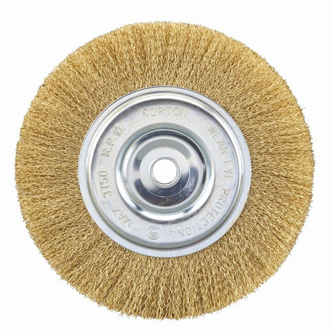 Norton Clipper 8 in. Coarse Crimped Wire Wheel Brush Brass 3750 rpm 1 pc