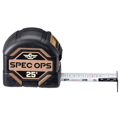 Spec Ops 25 ft. L X 3.12 in. W Tape Measure 1 pk
