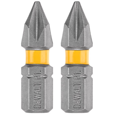 DeWalt Max Fit Phillips #1 X 1 in. L Screwdriver Bit Set Steel 2 pk