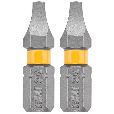 DeWalt Max Fit Square #2 X 1 in. L Screwdriver Bit Set Steel 2 pk