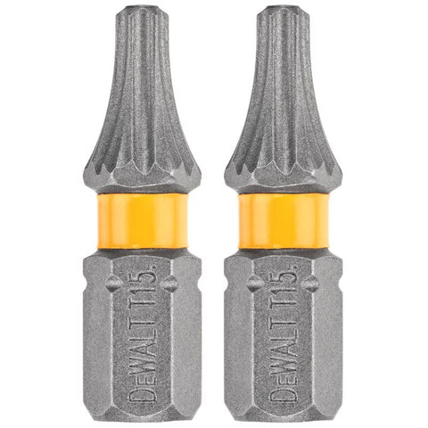 DeWalt Max Fit Torx #15 X 1 in. L Screwdriver Bit Set Steel 2 pk