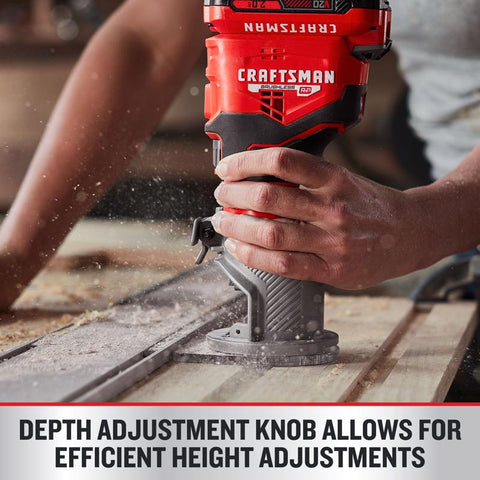 Craftsman V20 Cordless Fixed Base Router Tool Only