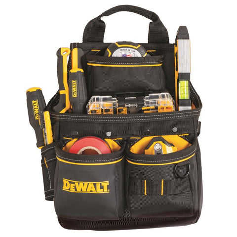 DeWalt 13 pocket Ballistic Nylon Professional Nail Pouch Black/Yellow