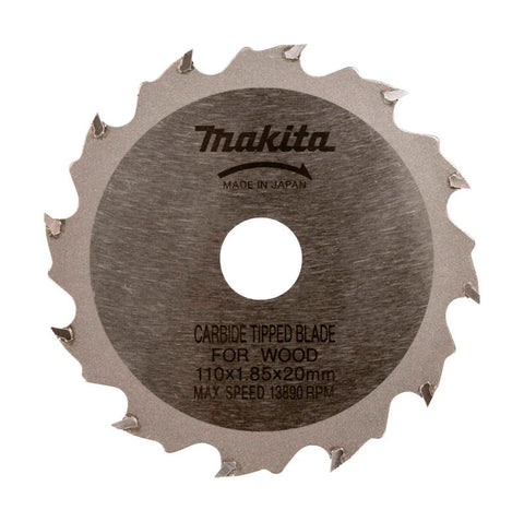 Makita 4-3/8 in. Dia. 12 teeth Carbide Tip Circular Saw Blade For Wood