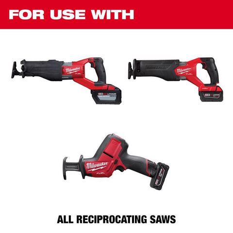 Milwaukee Sawzall 6 and 9 in. Carbide Reciprocating Saw Blade Set Assorted TPI 5 pc