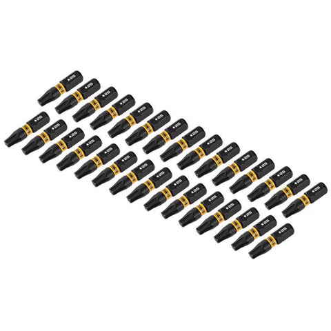 DeWalt FlexTorq Torx T25 X 1 in. L Impact Driver Bit Set Steel 30 pc