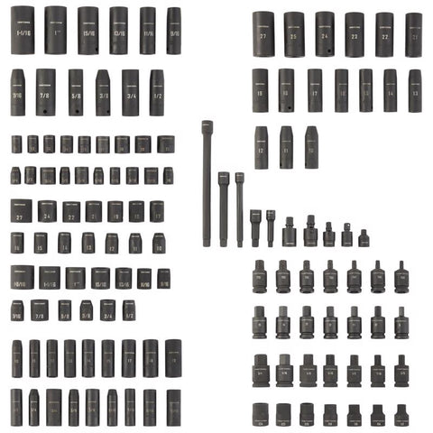 Craftsman 1/4 & 3/8 & 1/2 in. drive SAE 6 Point Mechanic's Tool Set 130 pc